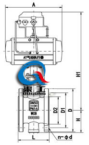 氣動(dòng)V型調(diào)節(jié)球閥 (法蘭式)