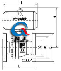 氣動(dòng)襯氟球閥 配GT執(zhí)行器