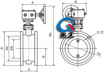 D341W手動(dòng)通風(fēng)蝶閥 (蝸輪傳動(dòng))